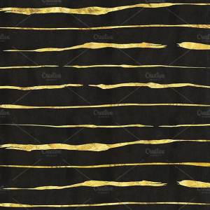 淡黄色金叶大理石数字纸张纹理 Pale Golden Seams Marbled Papers