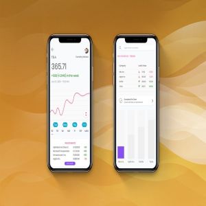股票交易市场数据分析APP应用UI设计 Stock Trading Analysis UI – H