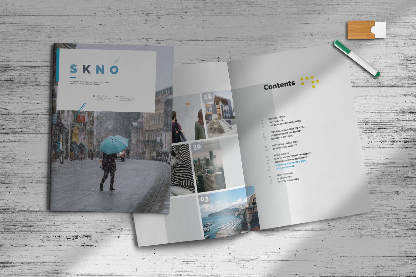 企业/金融/财经杂志设计INDD模板 InDesign Magazine Template