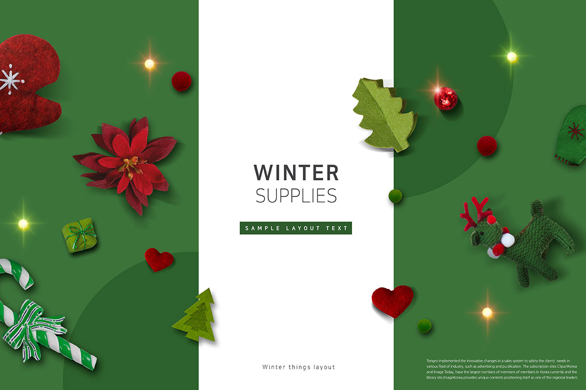 冬季圣诞节主题多用途海报模板