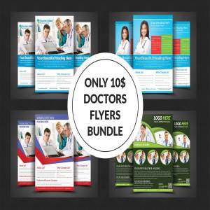 医疗/健康/体检宣传传单模板集合 Health & Medical Flyer Bundle
