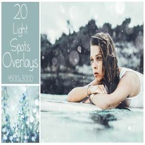 20种光点叠层纹理素材 20 Light Spots Overlays