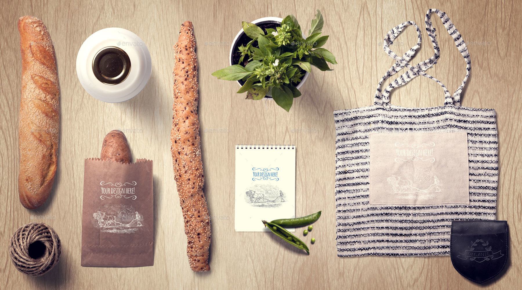 高品质有机食品的展示模型&英雄图片下载 2.49 GB[PSD]