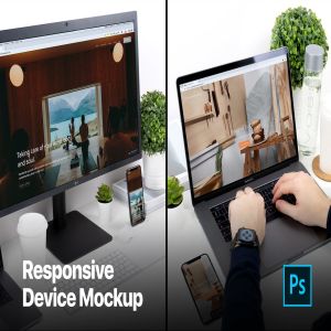 响应式页面设计多设备样机模板 Responsive Device Mockup