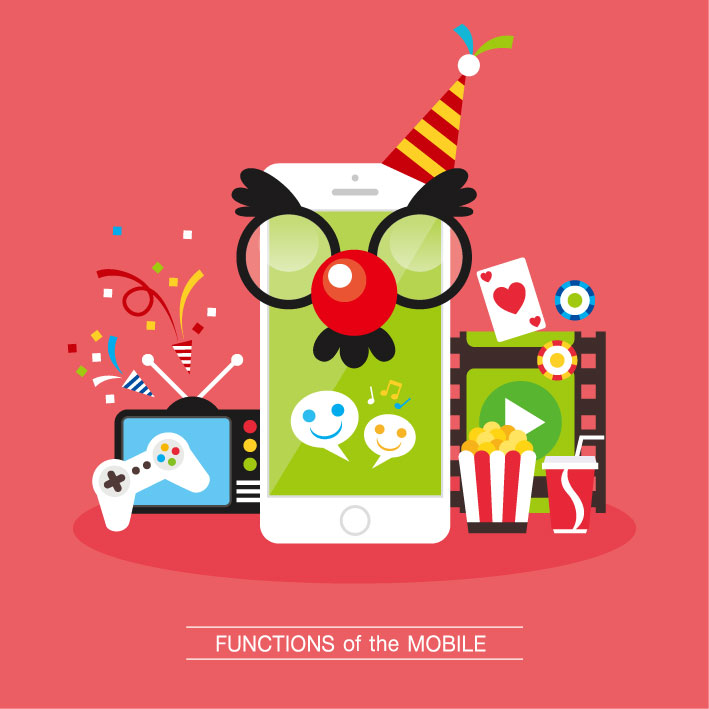 卡通休闲娱乐手机游戏主题海报设计素材