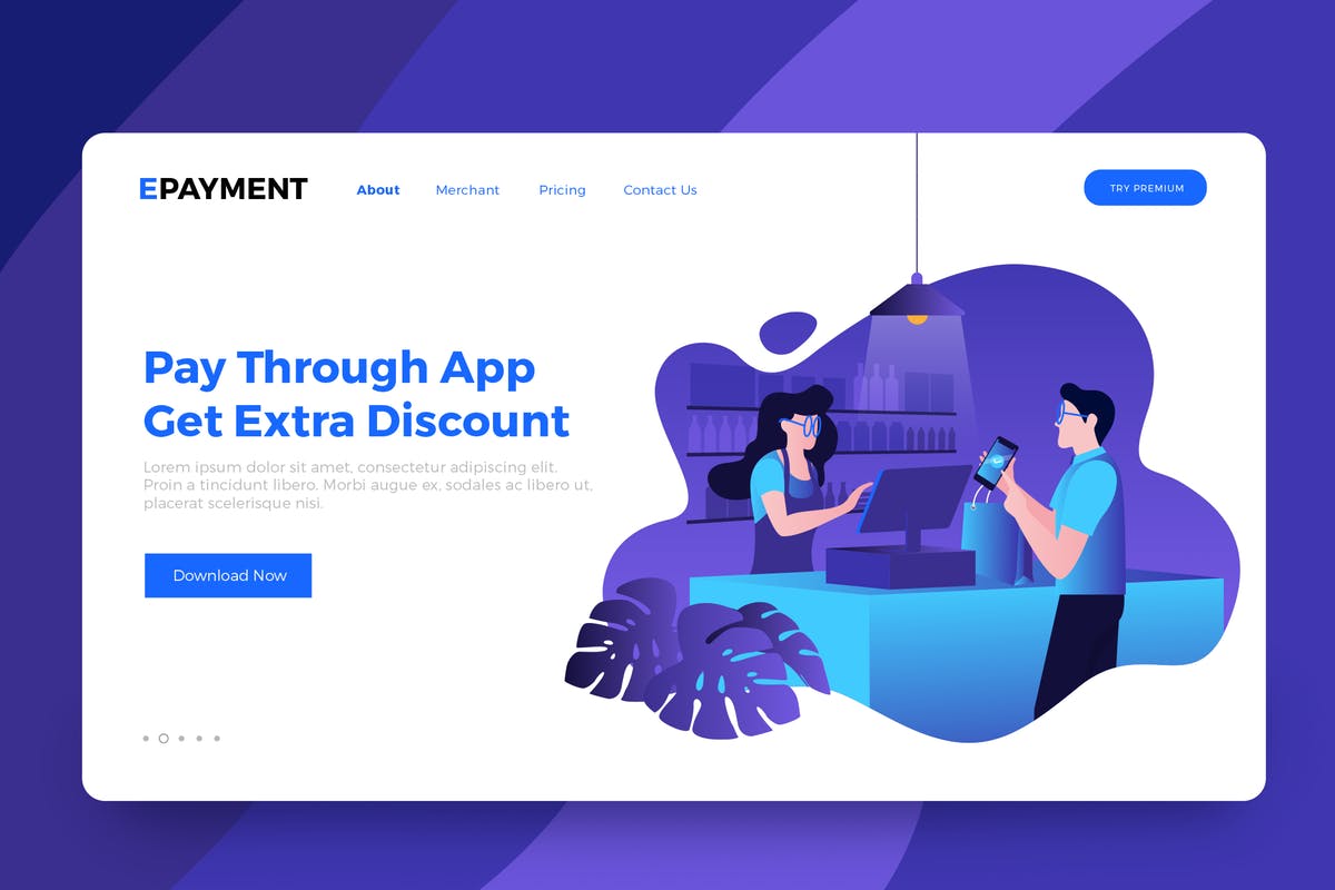 数字货币交易网站平台矢量插画网站设计素材 Digital Money Transaction Vector Illustration