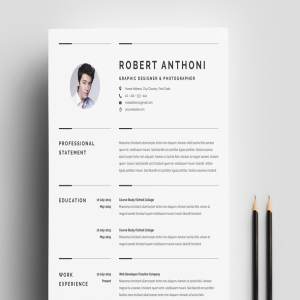 创意个人求职简历模板 Creative Resume Template 3 Pages