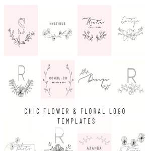 25款别致花卉Logo标志模板 25 chic flower&floral logo template插图6