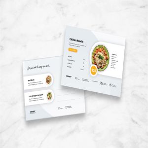 美食品牌主题明信片设计模板 Postcard