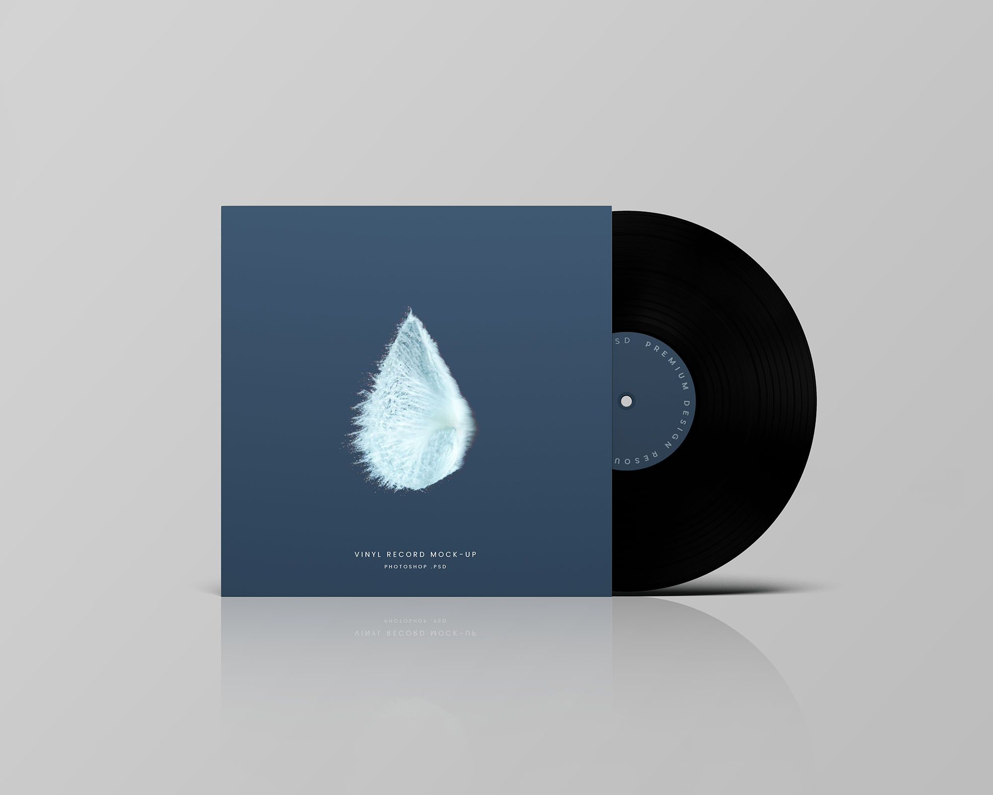 乙烯基唱片包装封面&CD封面设计效果图样机 Vinyl Record Mockup