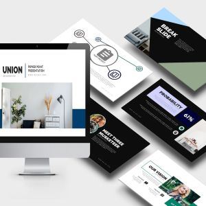 现代创意室内设计团队介绍PPT幻灯片模板 Union : Pitch Deck Powerpoint Template