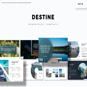 企业公司规划发展计划书PPT幻灯片模板 Destine – Powerpoint Template