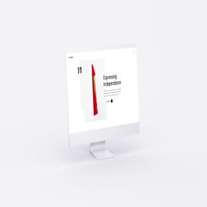 网站UI界面设计效果图预览白色iMac电脑样机模板 White iMac Mockup插图4