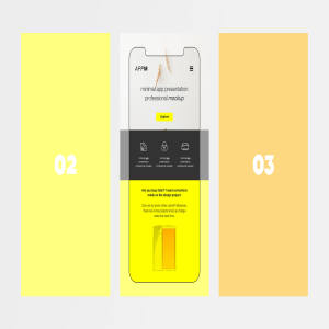 极简主义设计风格APP设计图样机模板 Minimal Flat App Presentation Mockup