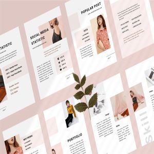 优雅时尚博客媒体品牌宣传设计素材工具包 Vania Media / Press Kit Template插图3