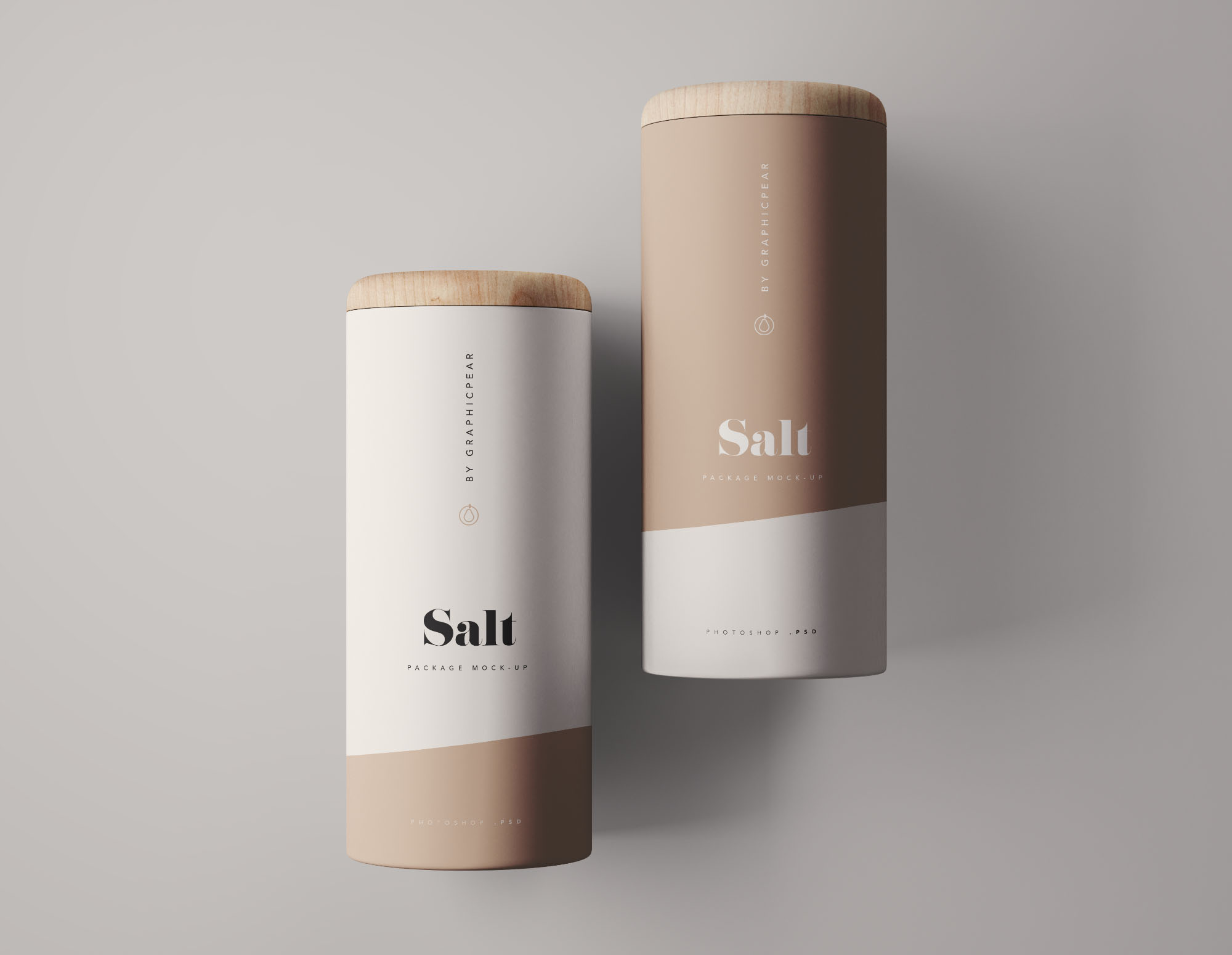 圆筒形食品包装罐外观设计样机模板 Cylinder Food Container Mockup