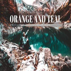 橙色＆茶色照片后期处理调色滤镜LR预设 Orange And Teal Mobile & Desktop Lightroom Presets