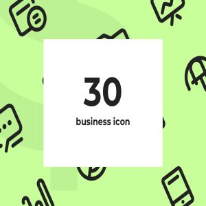 30个可爱的商业图标下载[Ai,Sketch]
