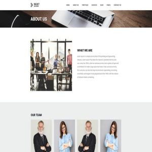 数字工作室&创意设计服务机构网站设计PSD模板 Digital Studio & Design Agency Portfolio Template