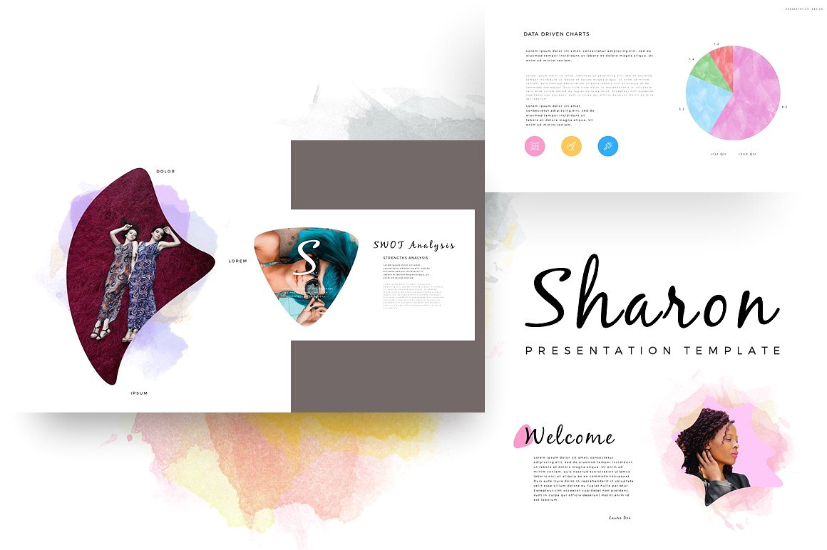 特色沙龙PowerPoint模板