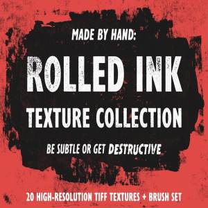 轧制油墨纹理合集 Rolled Ink Texture Collection