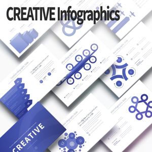 创意数据统计分析信息图表PPT幻灯片模板 CREATIVE – PowerPoint Infographics Slides