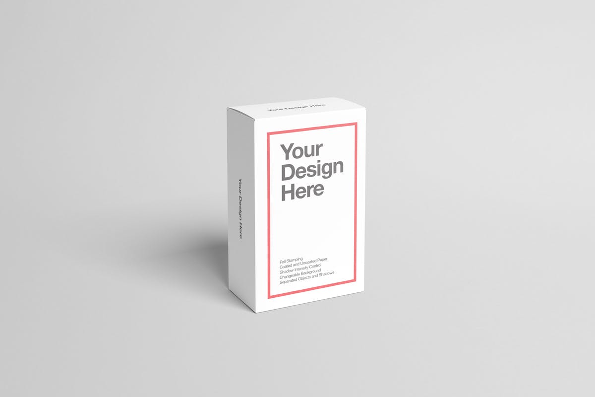 简约风产品包装设计效果图样机模板 Box / Packaging Mock-Up