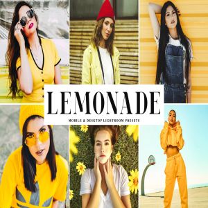 明亮柠檬黄暖色调照片后期处理LR调色预设 Lemonade Mobile & Desktop Lightroom Presets