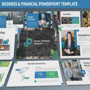 金融商务主题PPT幻灯片模板 Business & Financial Powerpoint Template
