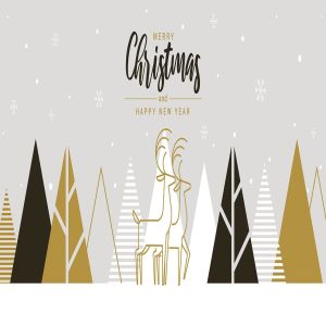 扁平设计风格创意圣诞节贺卡设计模板 Flat design Creative Christmas greeting card插图6