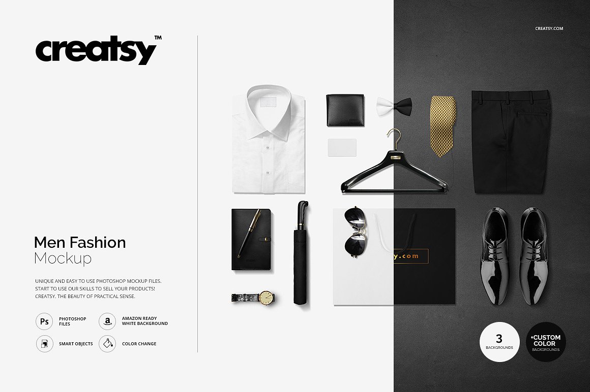 男士时尚场景样机素材 Men Fashion Mockup