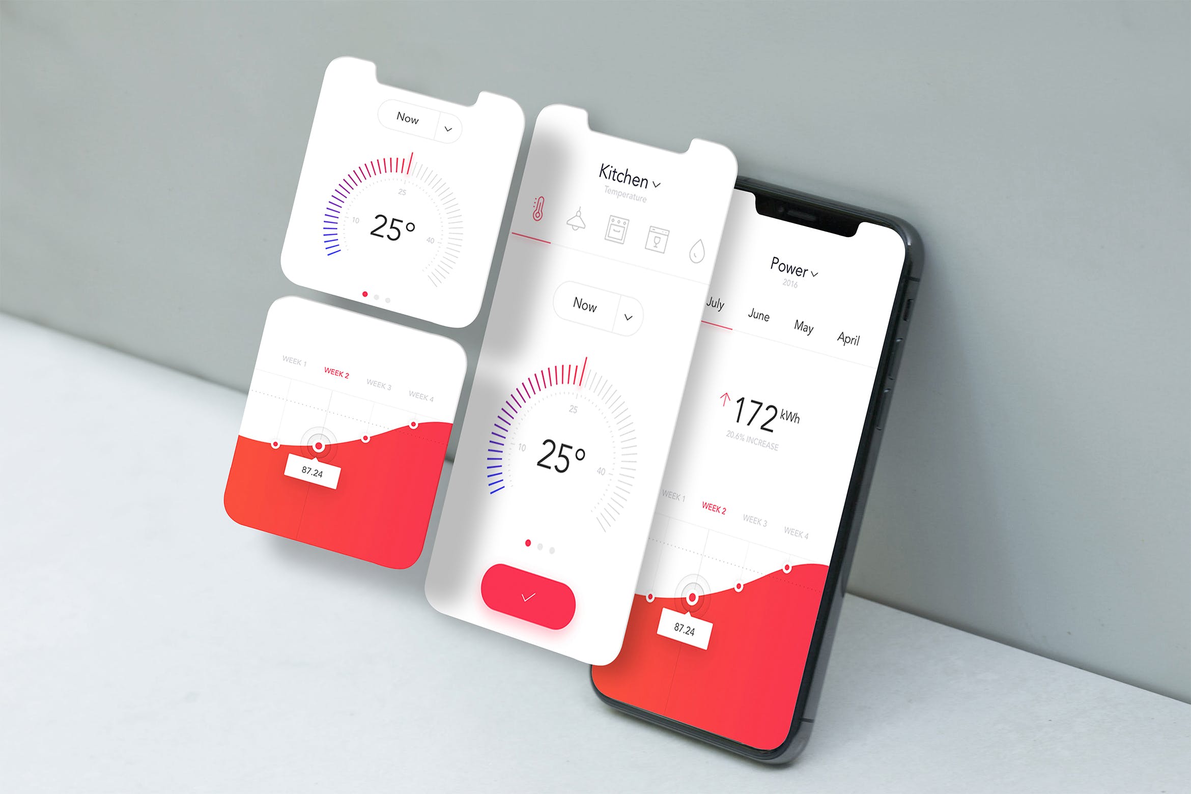 iPhone Xs手机屏幕预览样机模板 Cellphone App Mockup