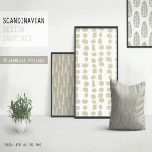 斯堪的纳维亚设计风格纹理 Scandinavian Design Patterns