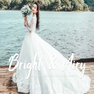 婚纱摄影照片调色滤镜LR预设 Bright & Airy Mobile & Desktop Lightroom Presets