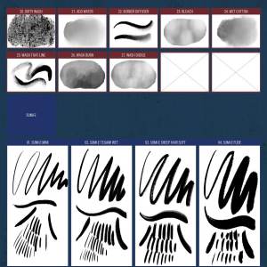 漫画手绘设计必备ps笔刷the Cartoonist Brushes 一流设计网