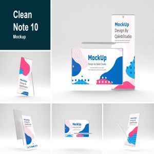 简约风格三星Note 10智能手机样机模板 Clean Note 10 Mockup