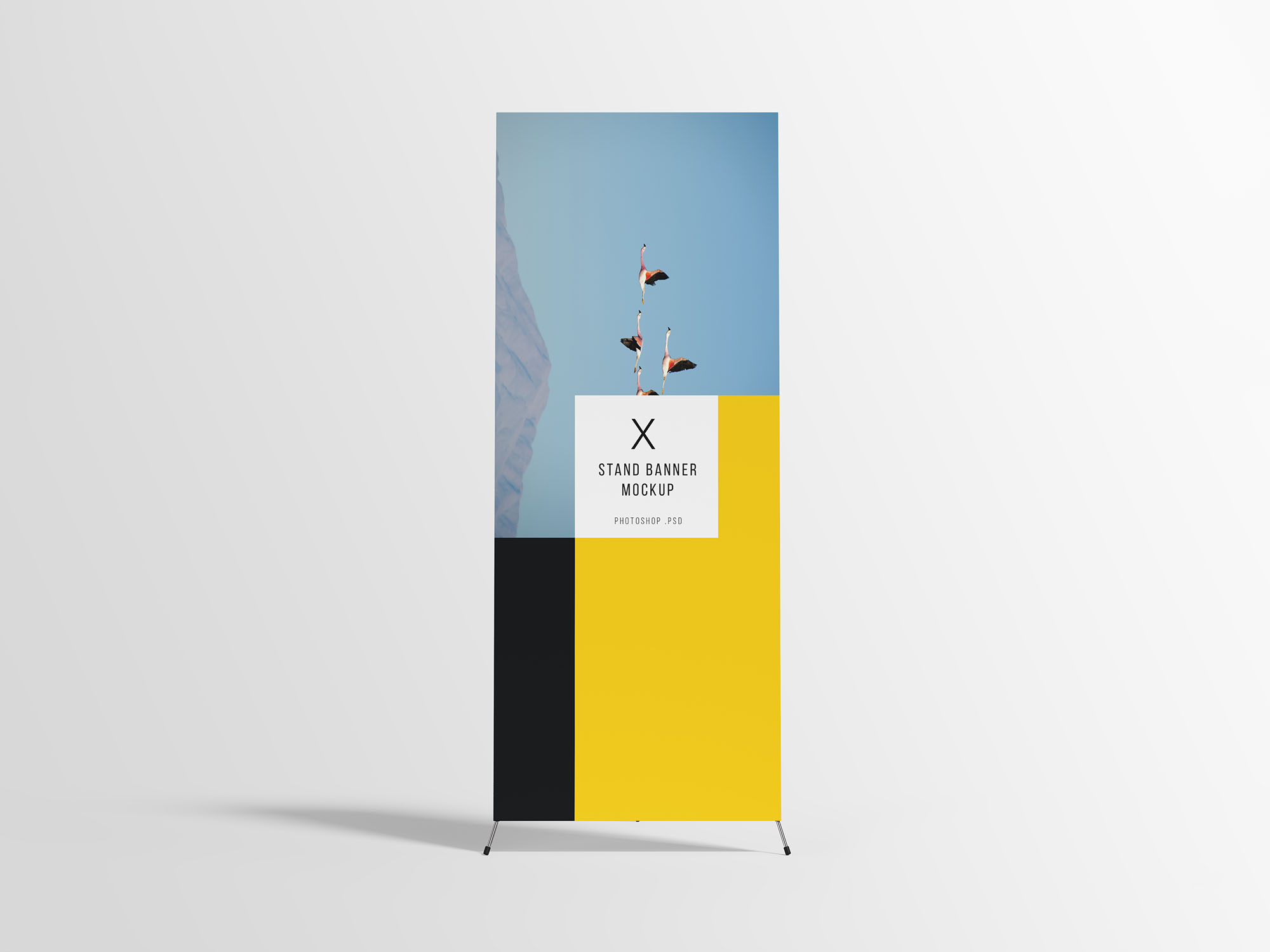 X展架Banner广告设计效果样机模板 X-Stand Banner Mockup