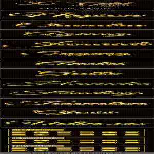 36款逼真黄金字体的PS图层样式下载 36 Gold Effect [psd]