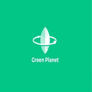 绿色环保主题创意Logo设计模板 Green Planet Logo Template插图4