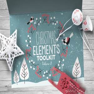 圣诞节设计物料素材包 Christmas Elements Toolkit Vol.2
