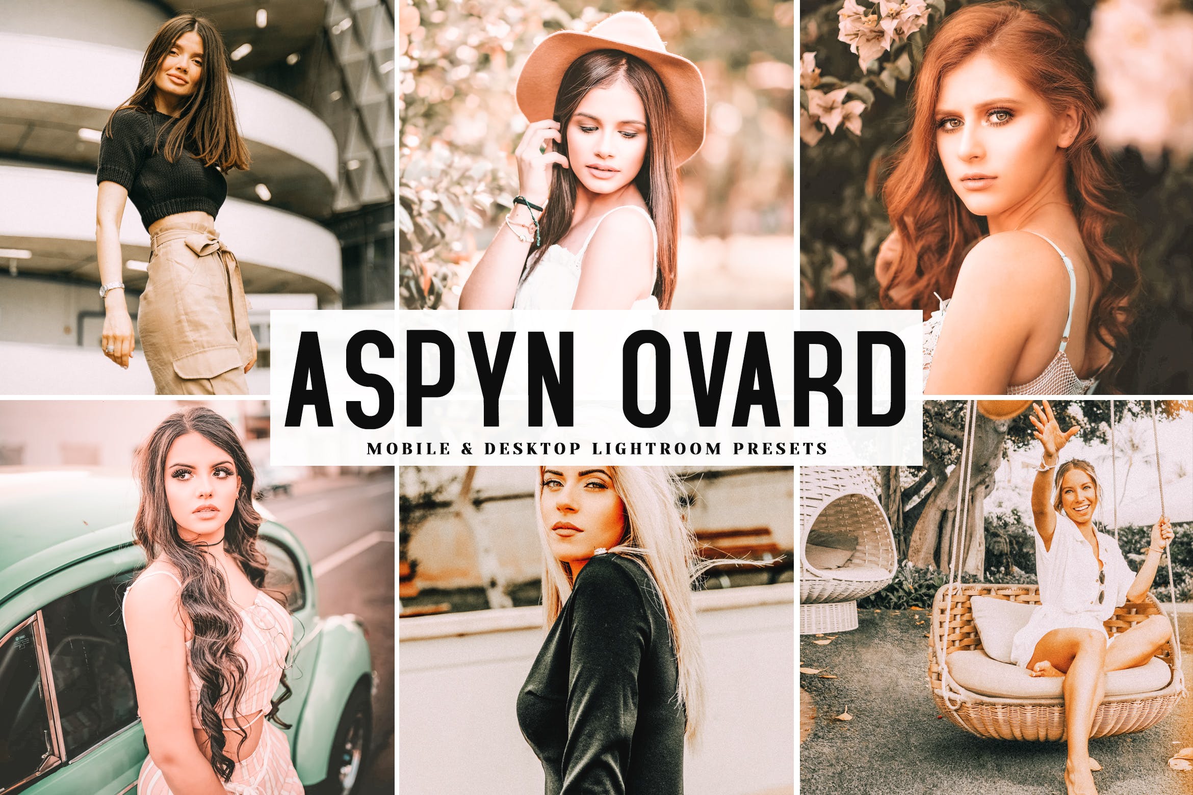 照片后期处理亮色饱和度LR调色预设下载 Aspyn Ovard Mobile & Desktop Lightroom Presets