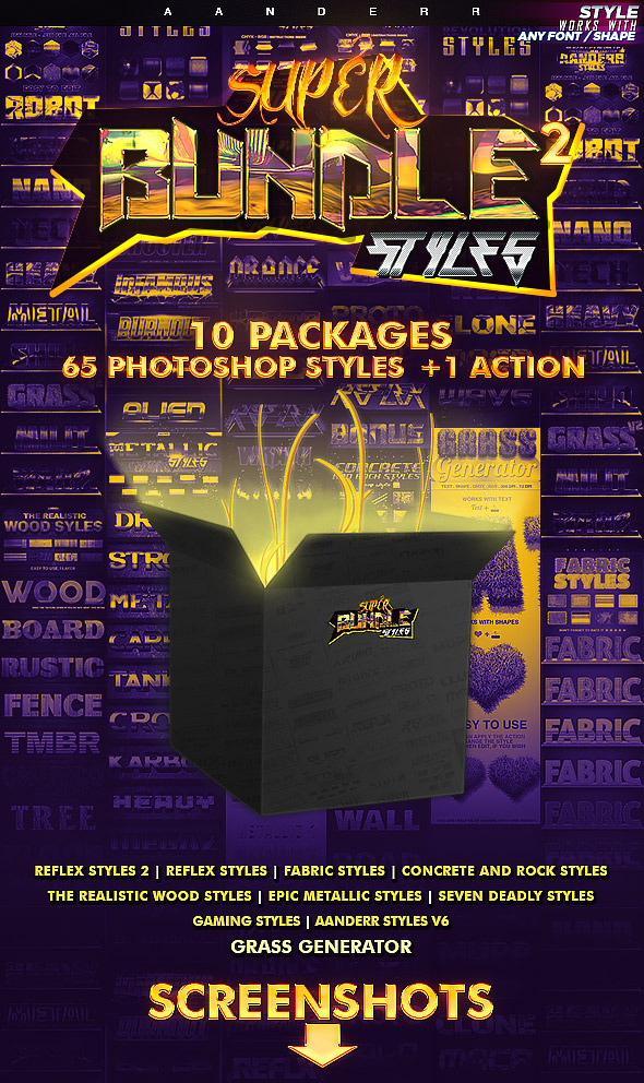 震撼+屌炸天的PS图层样式合集[PSD,868MB]