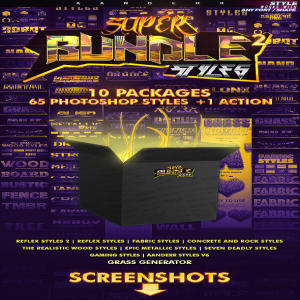 震撼+屌炸天的PS图层样式合集[PSD,868MB]