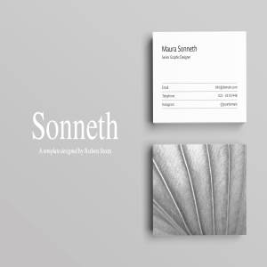 极简主义设计风格企业名片设计模板 Sonneth Business Card Template