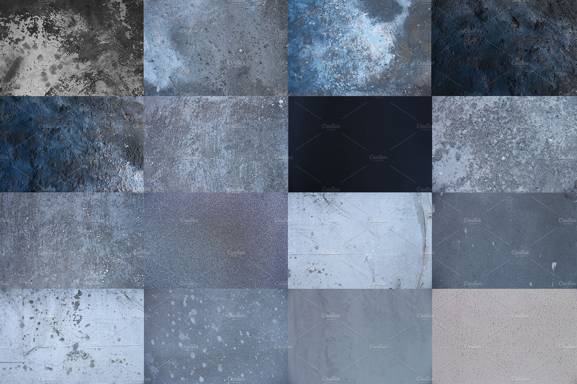 16种城市锈迹土墙纹理 16 Wall, Floor, Road Textures