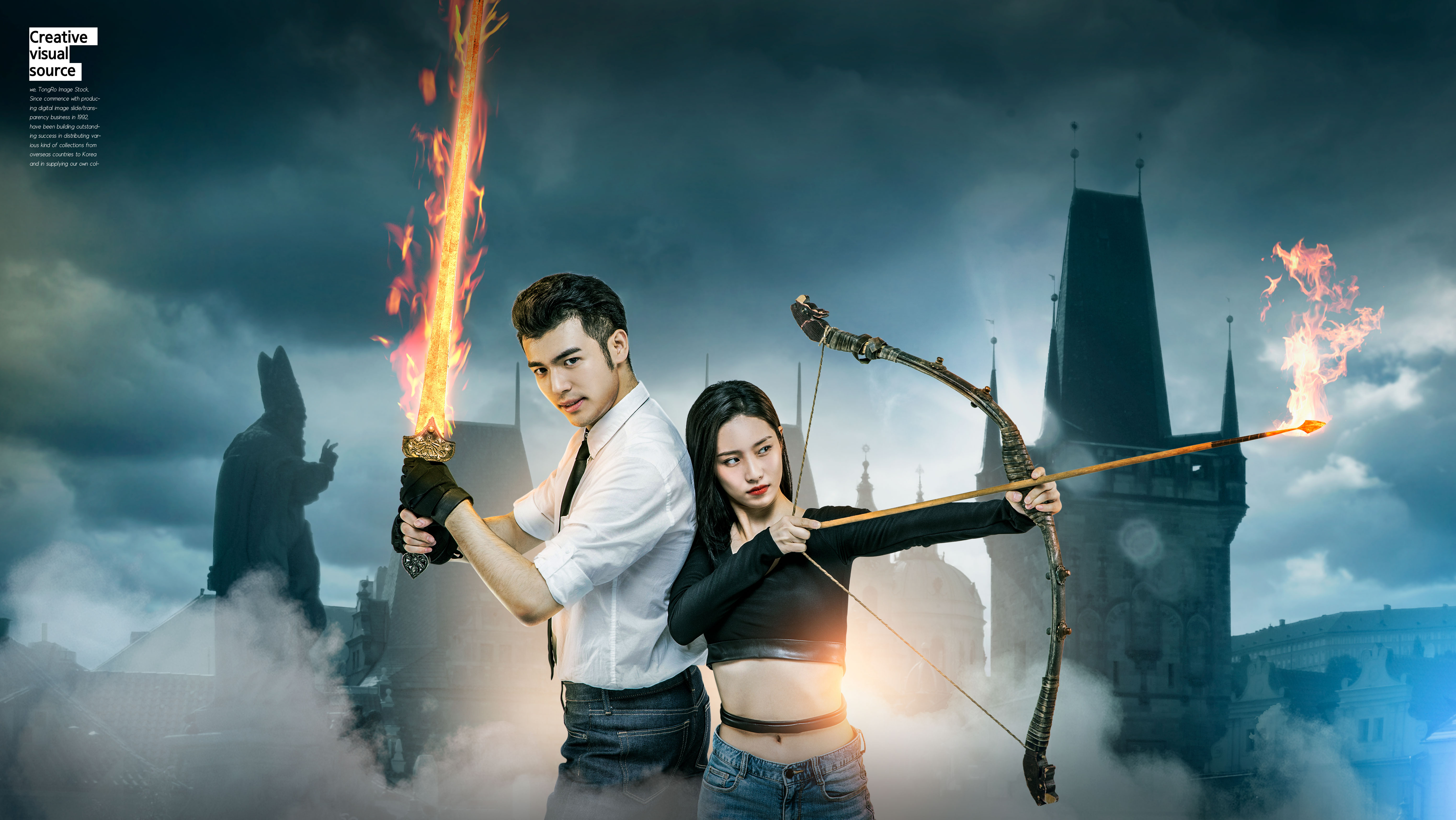 史诗战争游戏广告视觉海报设计