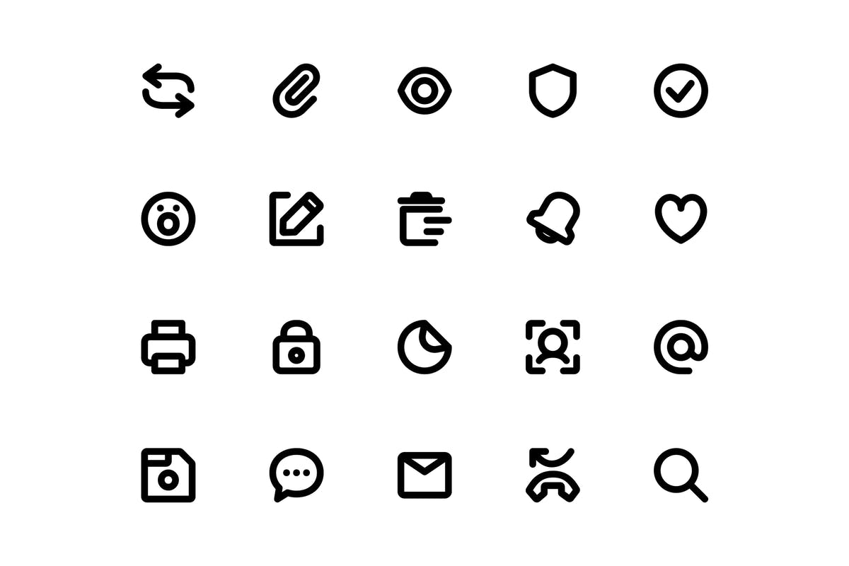 超级简约线条图标合集 Super Basic Icons