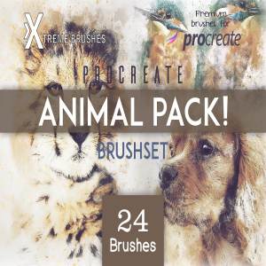 Procreate专用-动物笔刷套装