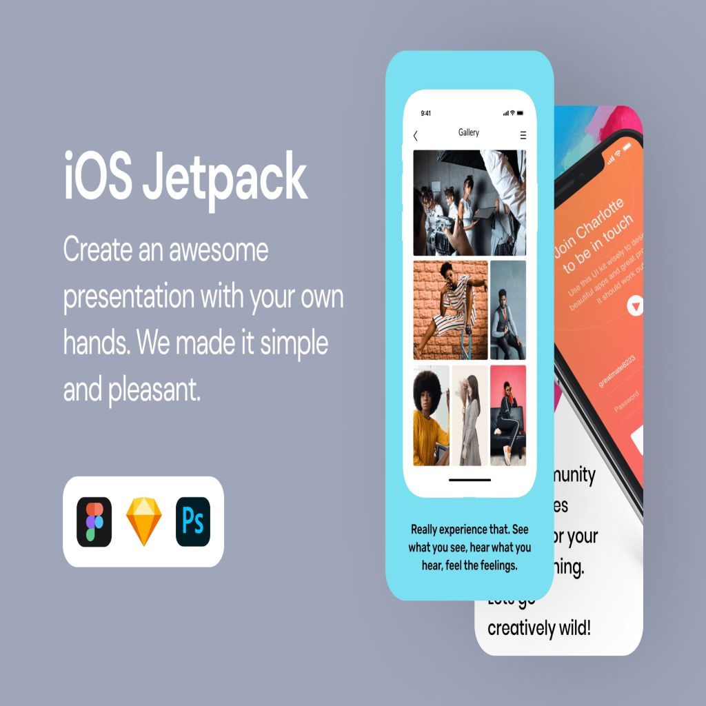iOS应用UI界面设计图演示样机模板 iOS Jetpack 2插图
