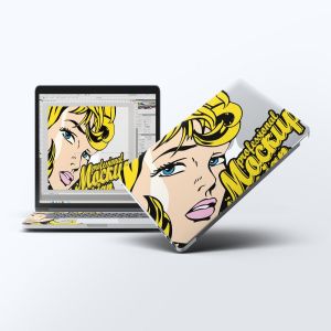 笔记本外观贴纸艺术样机模板 Laptop Body Mock-Up